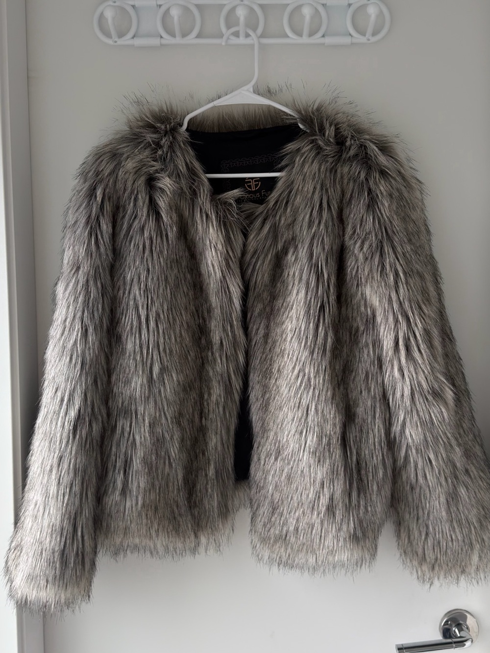 Faux Fur Jacket - Gray